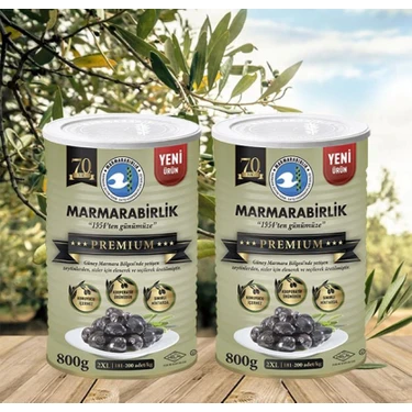 Marmarabirlik Premium Zeytin 2xl 800 gr ( 2 Adet ) Fiyatı