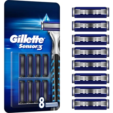 Gillette Sensor3 Yedek Tıraş Bıçağı 8