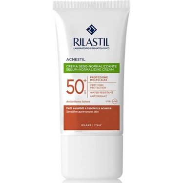 Rilastil Acnestil 50+ Sebum Normalizing Akneli Ciltler Için Güneş Koruyucu 40