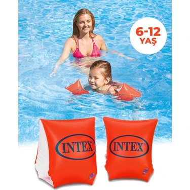 intex IK58641 Kırmızı Kolluk 30X15 cm 6-12 Yaş, Çocuk