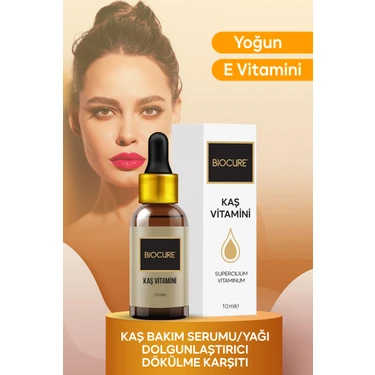 Biocure Kaş Vitamini Kaş Bakım Serumu Yağı & E