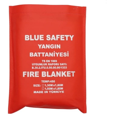 Blue Safety Yangın Battaniyesi 130 X180 cm Ts En