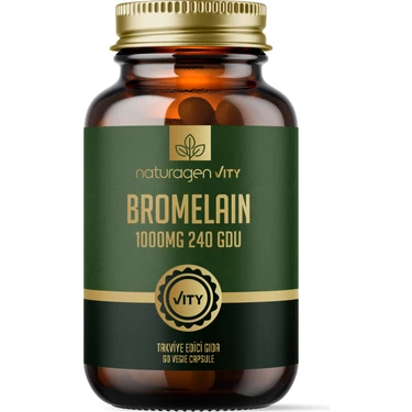 Naturagen Bromelain 1000 Mg 2400 Gdu 60