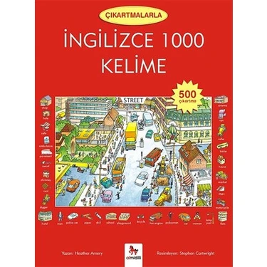 Çıkartmalarla İngilizce 1000 Kelime (500 Çıkartma) - Heather