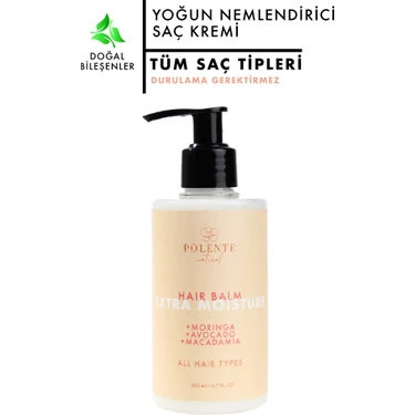 Polente Natural Yoğun Nemlendirici Saç Kremi - Tüm Saç Tipleri (200