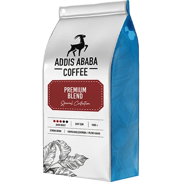 Addis Ababa Coffee Premium Blend Çekirdek Kahve 1000