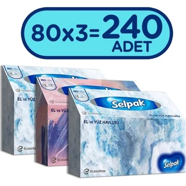 Selpak El ve Yüz Havlusu x 3 Paket 240