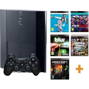 Sony Playstation 3 Slim +1 Kol + 200 Oyunlu