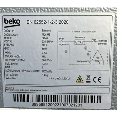 Beko 7724 MB Minibar Mini Buzdolabı Fiyatı - Taksit Seçenekleri