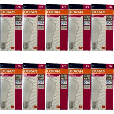 Osram 13W (100W) 6500K (Beyaz Işık) E27 Duylu LED Ampul (10