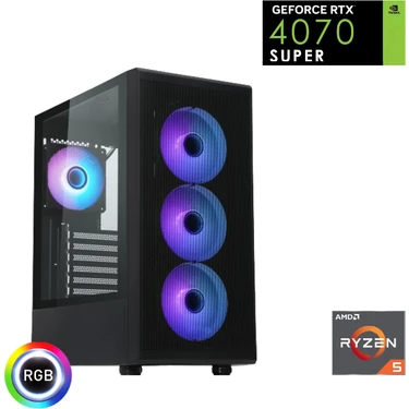 Güneysu Gaming R5-4070S Ryzen 7500F Rtx 4070 Super 32G Ddr5 1tb Oyun