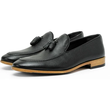 Ducavelli Tusa Hakiki Deri Erkek Klasik Ayakkabı, Loafer Klasik