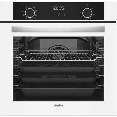 Simfer SB8216 Airfry 10 Programlı Beyaz Cam Ankastre