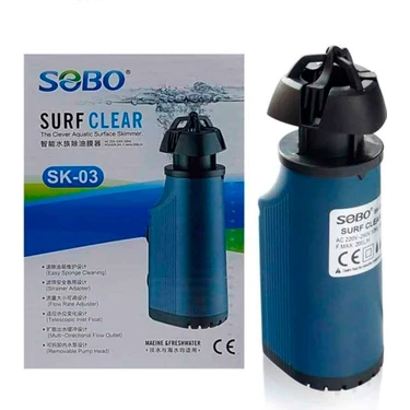 Sobo Yüzey Temizleyici Filtre 200 Lth 3 W SK-03 Siyah Renkli Kompakt