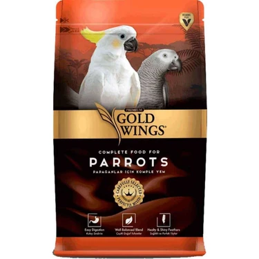 Gold Wings Premium Papağan Yemi 1 kg Küçük Cinsler için Vitamin ve Mineral