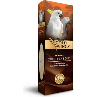 Gold Wings Premium Mürekkep Balığı Kemiği Gaga Taşı Büyük Boy 999 gr Tüm Kuşlar İçin Doğal