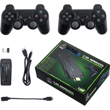 SVSE 5 USBコントローラー Winex Arcade Yeni 4KHD Retro Game Stick 90 lı Yıllar Atari Fiyatı
