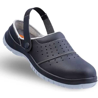 Mekap Slipper 210-03 S1 Siyah Sandalet Iş Ayakkabısı Çelik Burun Jeriko
