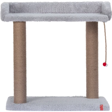 Pugalo Geniş Yataklı Oturaklı Kedi Tırmalaması Platform 50 x 34 cm Yükseklik 54