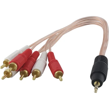 Powermaster 3.5 mm Stereo Erkek -6 Tos Erkek 5+1 Ses Sistemi