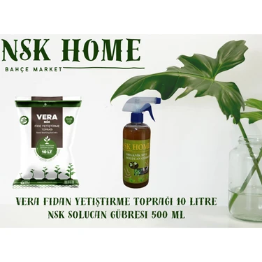 NSK Home Vera Fide Yetiştirme Toprağı 10 Lt - Nsk Home Solucan Gübresi 500