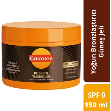 Carroten 150 ml Yoğun Bronzlaştırıcı Güneş Jeli Hızlı Bronzlaşma İçin Özel