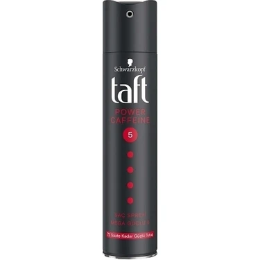 Taft Kafeinli Saç Spreyi 250 ml Güçlü Tutucu Etki ile Saç