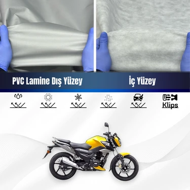 Ultra Shop Tvs Raider 125 Su Geçirmez Motosiklet Branda 4 Mevsime Uygun Motor