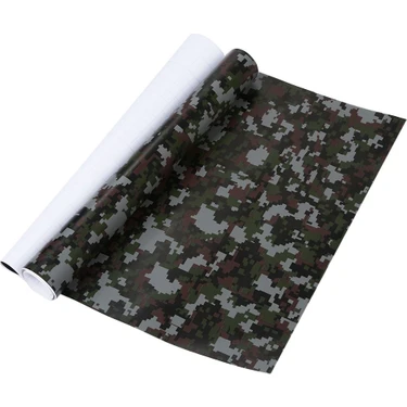 Healeele Rulo Camo Araba Sticker Karbon Fiber Motosiklet Pvc Vinil Yapışkan Camo Woodland Kamuflaj