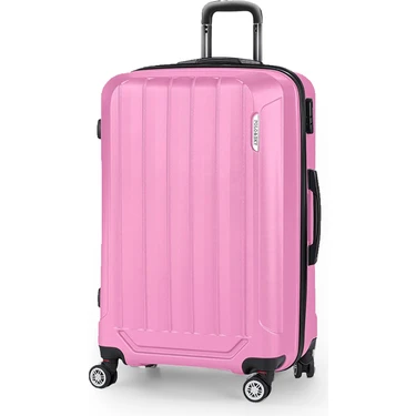 Polo&Sky Spring Model Orta Boy Pembe Renk Valiz