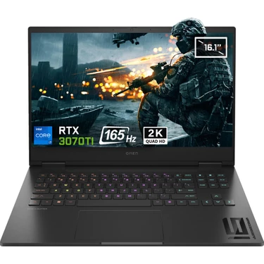 HP OMEN 16-K0008NT 7H8Z5EA Intel Core i7-12700H 32GB 1TB SSD RTX3070Ti 16.1 inç 165Hz QHD Freedos