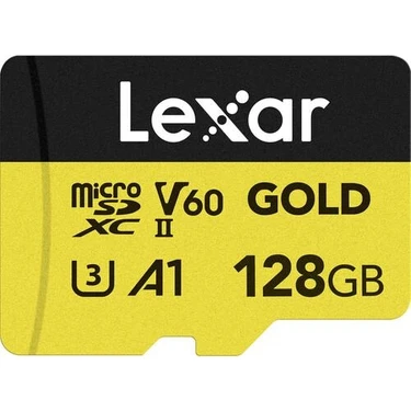 Lexar 128GB Professional Gold V60 280MB Uhs-Iı Micro Sd Hafıza