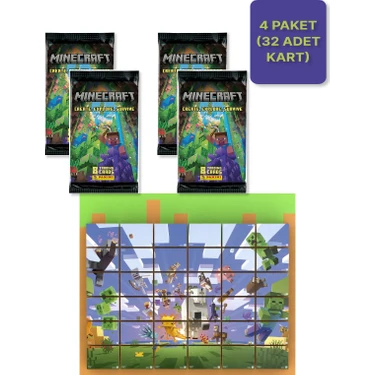 Toyfest Panini Minecraft Create Explore Survive Trading Card Fiyatı
