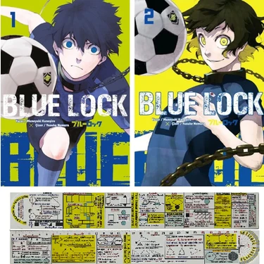 Blue Lock 1 - Blue Lock 2 - Muneyuki Kaneşiro 2'li Set  + Matematik Öğreten