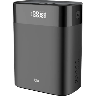 Bix PB140W 30000MAH USB ve 2'type-C Pd 140W Üç Çıkışlı Dijital Ekranlı Powerbank