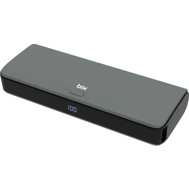 Bix PB203 20000MAH USB ve Type-C Pd 20W Çift Çıkışlı Dijital Ekranlı Powerbank