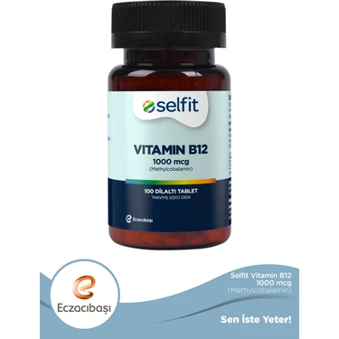 Selfit Vitamin B12 1000 Mcg 100 Dilaltı