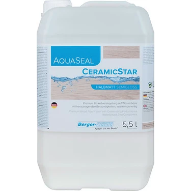 Su Bazlı Parke Cilası Yarı Mat Berger-Seidle CeramicStar 5,5 lt