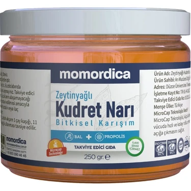 250 gr Momordica Zeytinyağlı Kudret Narı Bitkisel Karışım - Propolis ve Bal İlavesi ile, Türkiye