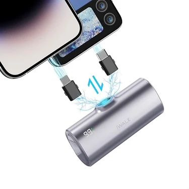 iWalk LPX001 5000MAH Type-C ve Lighting Uyumlu Powerbank -