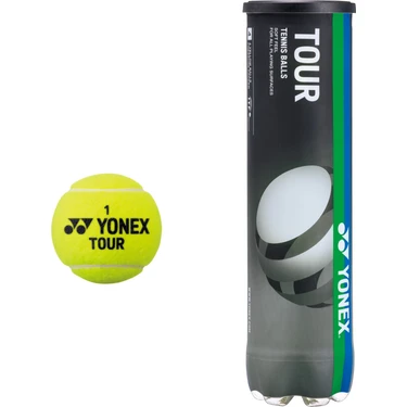 Yonex Tour 4'lü Tenis Topu (ITF) Sarı Renkli Kutulu Yüksek Performanslı Top