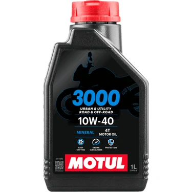 Motul 3000 10W40 4T 1 Litre Motosiklet Yağı (Üretim