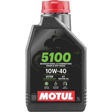 Motul 5100 10W40 4T 1 Litre Motosiklet Yağı (Üretim Yılı: