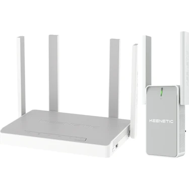 Keenetic Hopper Dsl Wi-Fi 6 Vdsl2/Adsl2+ Modem, Gigabit Fiber Destekli Router & Buddy 6 Kablosuz