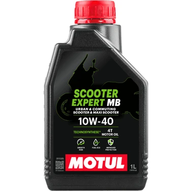 Motul Scooter Expert MB 10W40 4T 1 Litre Motor Yağı Şehir İçi Kullanıma Uygun Pratik