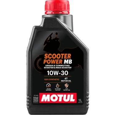 Motul Scooter Power MB 10W30 4T 1 Litre Motor Yağı (Üretim Yılı: