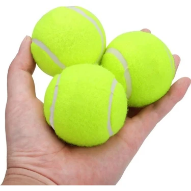 HN Sport HN Sport 3 Adet Yeşil Tenis Topu Poşetli Ambalaj ile Hobi Kullanımı İçin