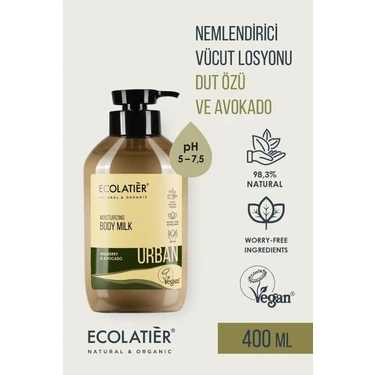 Nemlendirici Vücut Losyonu Dut ve Avokado Besleyici Yenileyici, 400 ml/ Moisturizing Body