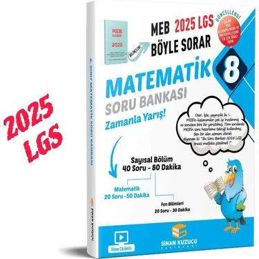 Sinan Kuzucu Yayınları LGS 2025 8. Sınıf Matematik Soru