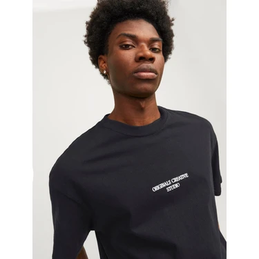 Jack & Jones Erkek Sırt Baskılı Oversize T-Shirt - 12256289 Fiyatı